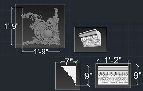 Cornice 3d printing